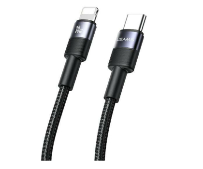 Kabel USAMS Kabel USB-C na Lightning 30W 1,2m czarny
